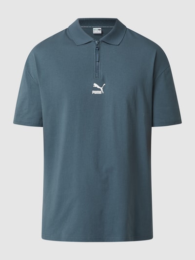 PUMA PERFORMANCE Poloshirt mit Logo-Print  Mittelgrau 2