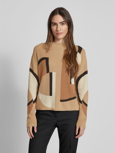 Betty Barclay Strickpullover mit überschnittenen Schultern Beige 4