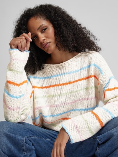 Rich & Royal Strickpullover mit Rundhalsausschnitt Offwhite 3