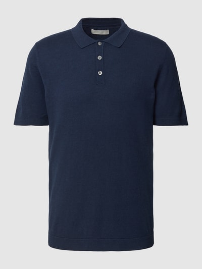 Jack & Jones Premium Koszulka polo z dodatkiem wiskozy i kołnierzykiem polo model ‘EMIL’ Granatowy 2