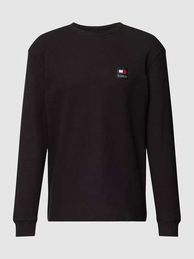 Tommy Jeans Longsleeve mit Strukturmuster Black 2