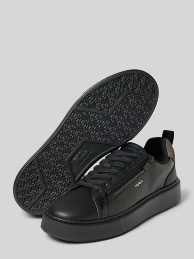 HUGO Sneaker mit seitlichem Reißverschluss Black 4