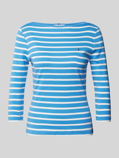 Tommy Hilfiger Slim Fit Longsleeve mit 3/4-Arm Hellblau 2