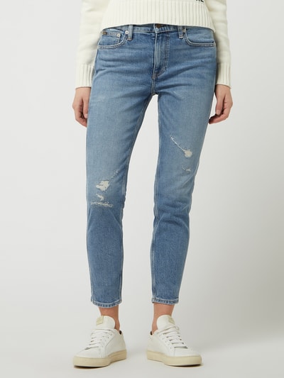 Polo Ralph Lauren Korte skinny fit jeans met stretch, model 'Tompkins' Jeansblauw - 4