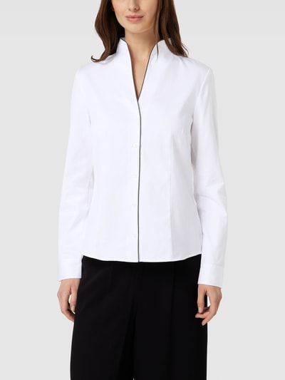 Christian Berg Woman Bluse mit Umlegekragen Weiß 4