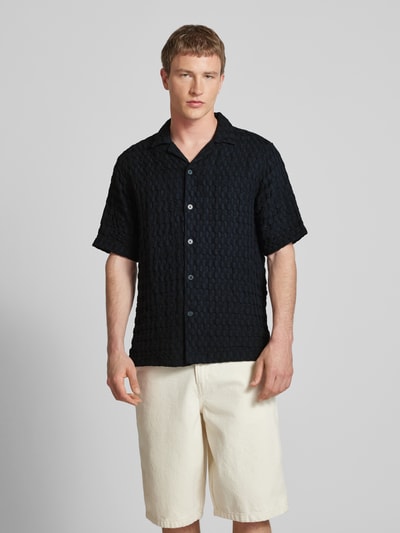 ONLY & SONS Freizeithemd mit Knopfleiste Modell 'BRADDOCK' Black 4