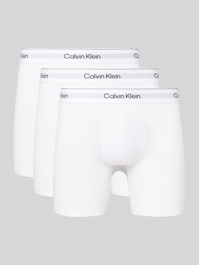 Calvin Klein Underwear Trunks mit elastischem Label-Bund im 3er-Pack Weiss 1