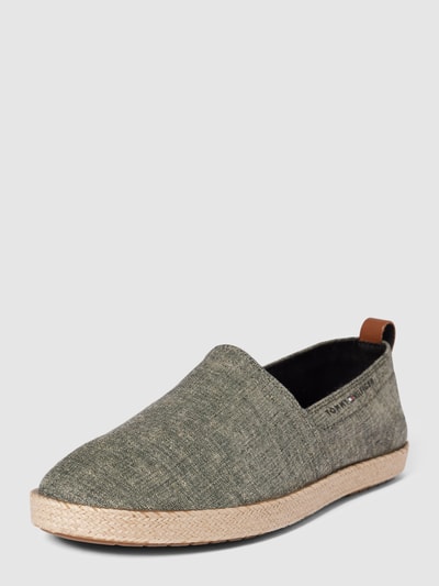 Tommy Hilfiger Mokasyny z gumowymi wstawkami model ‘ESPADRILLE’ Czarny 2