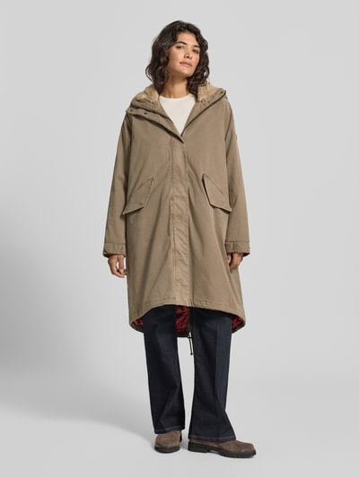 Blonde No. 8 Parka mit Kapuze und Pattentaschen Modell 'EMMA' Taupe 4