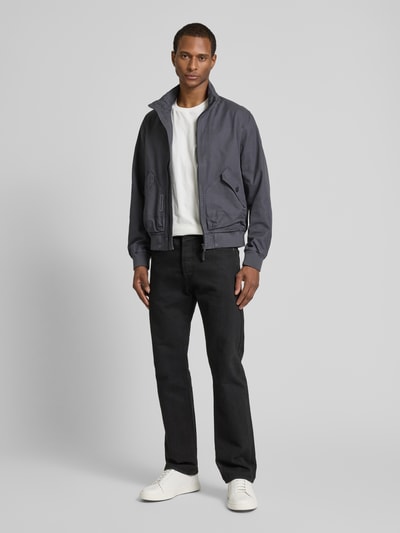 s.Oliver RED LABEL Regular Fit Blouson mit Kontrast-Details Anthrazit 1