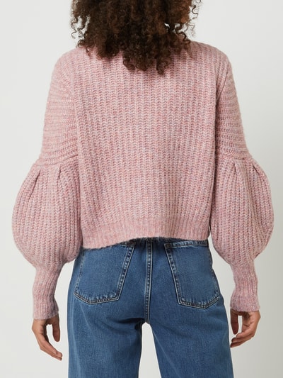 Only Cropped Pullover mit Woll-Anteil Modell 'Scala' Altrosa 5