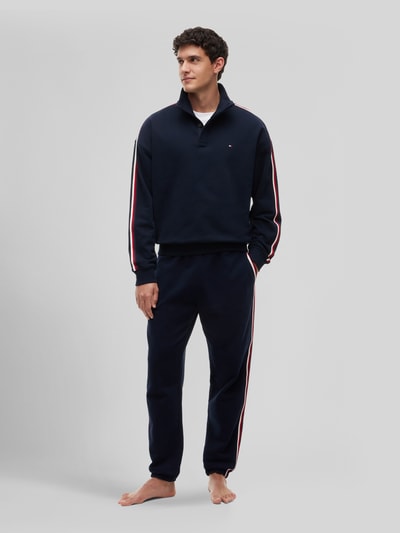 Tommy Hilfiger Regular fit sweatbroek van puur katoen Marineblauw - 1