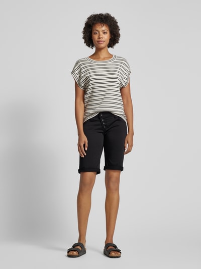 Buena Vista Bermudas mit Knopfverschluss Modell 'Malibu' Black 1