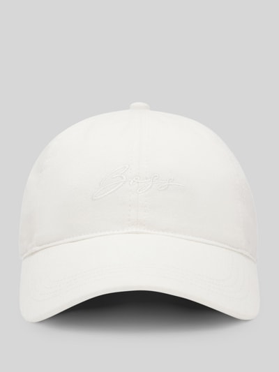 BOSS Orange Basecap aus reiner Baumwolle mit Label-Stitching Modell 'LILYAN' Offwhite 1