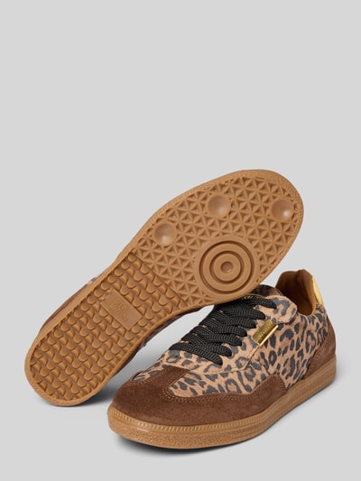 Steve Madden Ledersneaker mit Label-Applikation Modell 'EMPORIA' Cognac 4