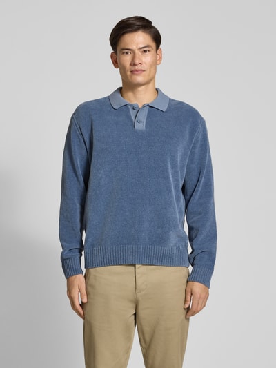 BOSS Orange Pullover mit Polokragen Kipolo Blau 4