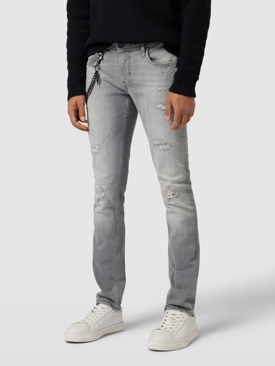 Antony Morato Tapered Fit Jeans mit Ketten-Detail Hellgrau 4