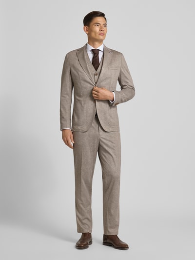 CG - Club of Gents 2-Knopf-Sakko mit Reverskragen Modell 'Carter' Beige 1