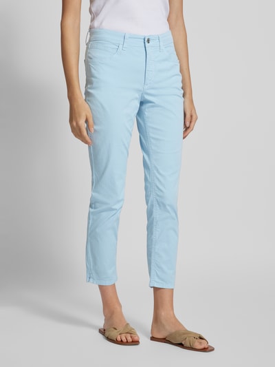 MAC Slim fit jeans in effen design, model 'MELANIE' Lichtblauw - 4