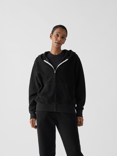 Les Tien Sweatjacke aus Frottee Schwarz 4