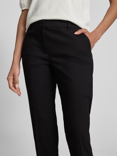 Christian Berg Woman Selection Regular Fit Stoffhose mit Bügelfalten Black 3