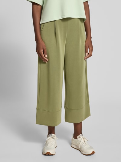 s.Oliver RED LABEL Culotte o kroju regular fit z mieszanki modalu Khaki 4