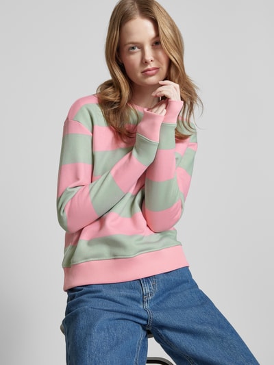 Christian Berg Woman Sweatshirt van katoenmix Felroze - 3