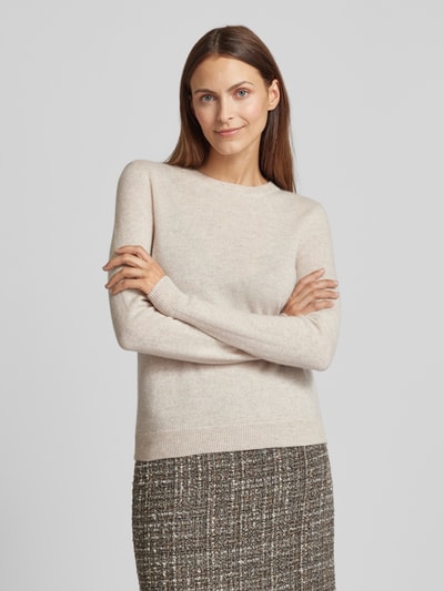 Christian Berg Woman Gebreide pullover met structuurmotief Beige gemêleerd - 4