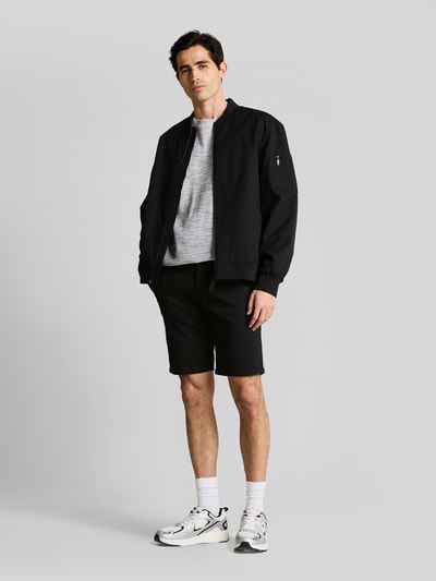 Tom Tailor Slim Fit Chinoshorts aus reiner Baumwolle Black 1