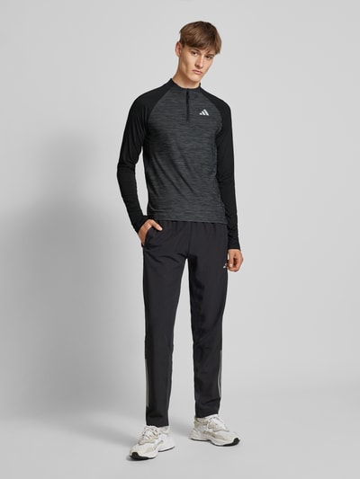 Adidas Training Longsleeve mit kurzer Reißverschlussleiste Black 1