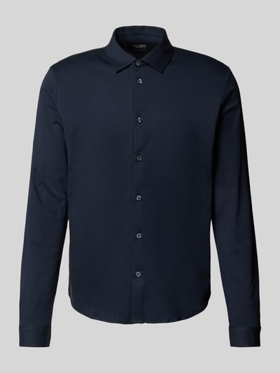 Marc O'Polo Regular Fit Freizeithemd aus reiner Baumwolle Marine 2