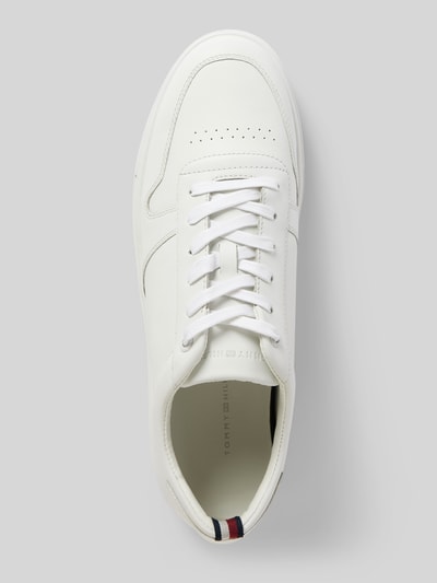 Tommy Hilfiger Sneaker aus Leder mit Label-Detail Weiss 4