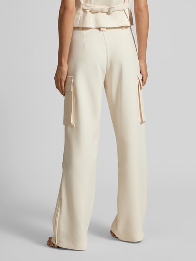 Patrizia Pepe Regular Fit Cargohose mit Gürtelschlaufen Offwhite 5