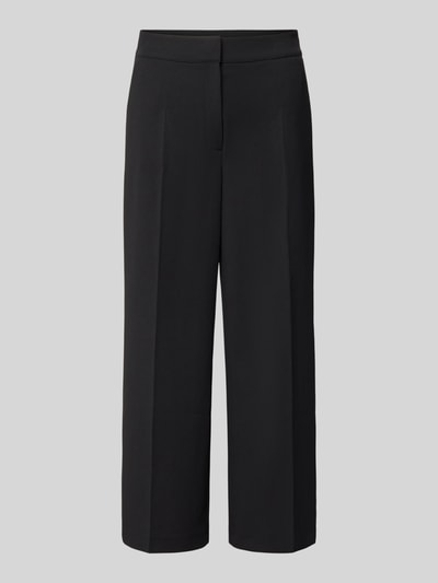 Produktfoto, schwarze Regular Fit Weite Hose mit Bügelfalten Modell 'LT JULI' von Betty Barclay, glatte Oberfläche, Damen Weite Hose
