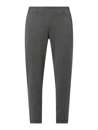 Tom Tailor Comfortbroek met visgraatmotief Lichtgrijs - 2