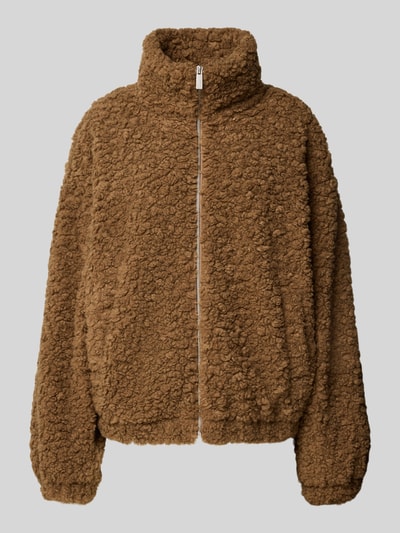 JAKE*S STUDIO WOMAN Jas met opstaande kraag Donkerbruin - 2