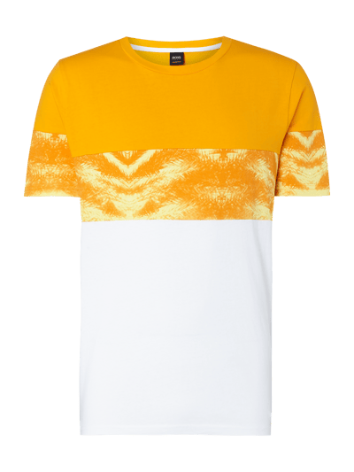 BOSS Orange T-Shirt im zweifarbigen Design Dunkelorange 1