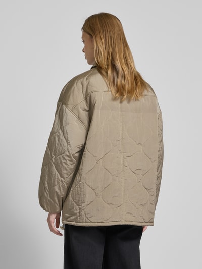 American Vintage Steppjacke mit Brustpattentaschen Modell 'IFABAY' Sand 5