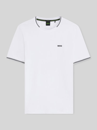 BOSS Green Regular Fit T-Shirt aus Baumwoll-Mix Modell 'TAUL' Weiss 2