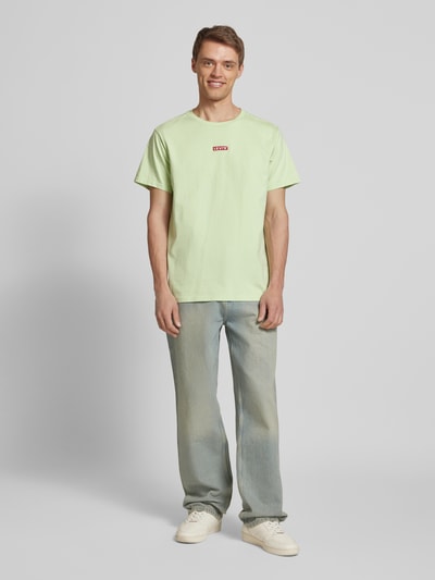 Levi's® T-shirt met labelmotief Lichtgroen - 1
