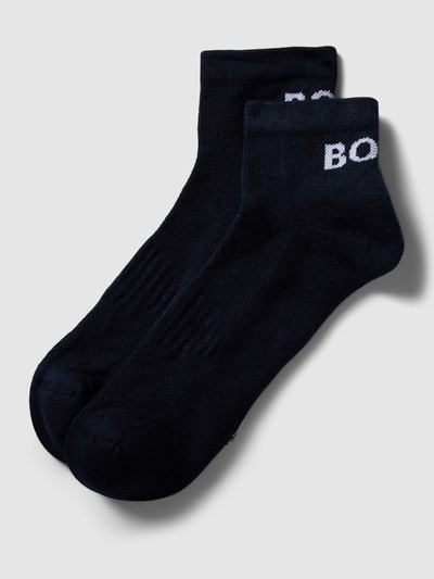 BOSS Socken mit Label-Print im 2er-Pack Marine 1