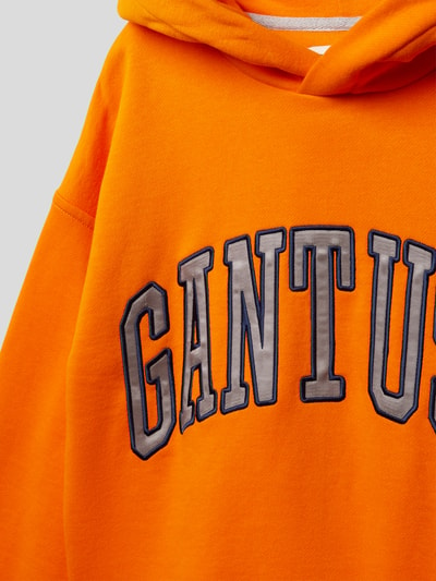 Gant Oversized Hoodie mit Label-Stitching Orange 2