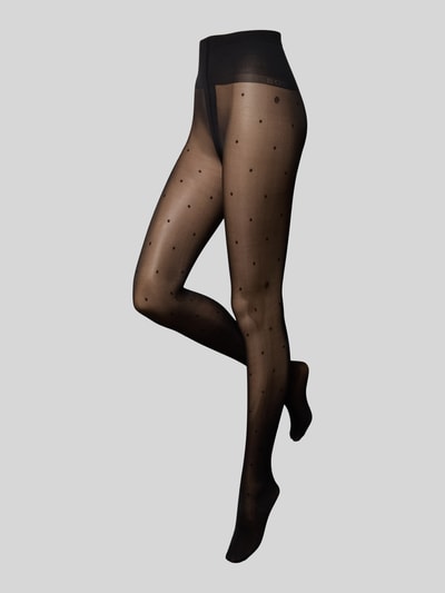 BOSS 20 DEN Strumpfhosen mit Logo-Monogramm Black 1