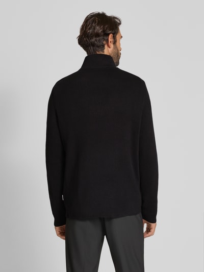 Lindbergh Gebreide pullover met schipperskraag Zwart - 5