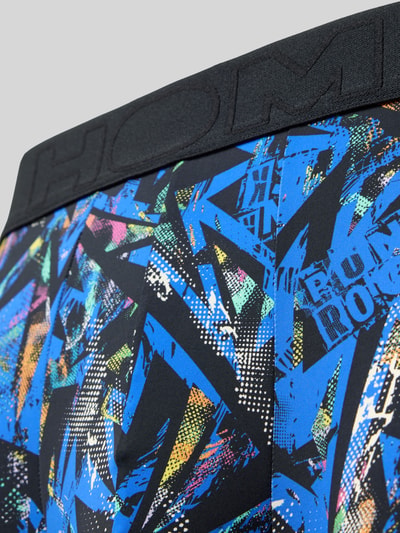 Produktfoto, Trunks mit elastischem Logo-Bund Modell 'Clash' von HOM in buntem Material-Mix mit Stretch-Anteil und körpernahem Schnitt