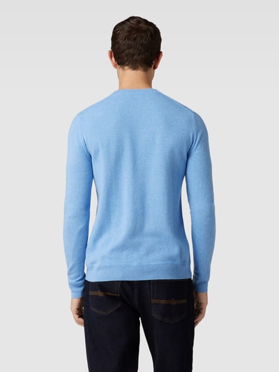 Cinque Gebreide pullover met labeldetail, model 'Round' Lichtblauw - 5