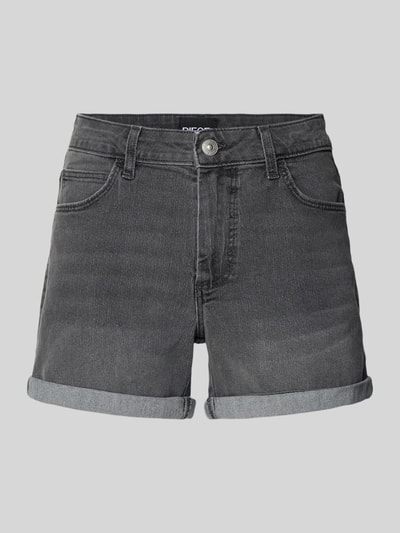 Pieces Regular Fit Jeansshorts aus Baumwoll-Mix Modell 'PEGGY' Hellgrau 2