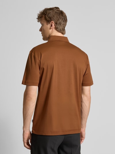 BOSS Koszulka polo o kroju Regular Fit z czystej bawełny Koniakowy 5