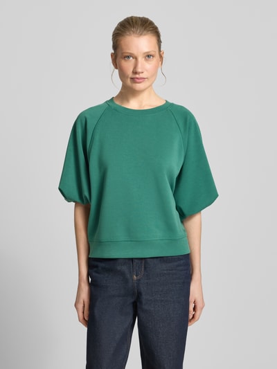 BOSS Orange Oversized Sweatshirt mit Ballonärmeln Dunkelgruen 4