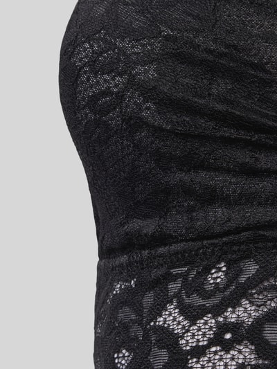 Snocks Bustier mit Spitze und verstellbaren Trägern Black 2